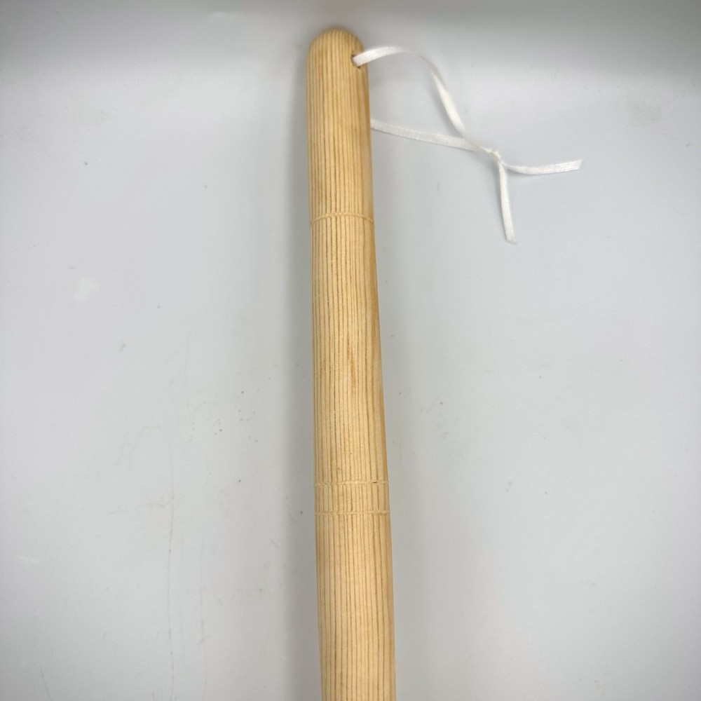 100% Natural Greek Loofah Brush Sponge with Wooden Pole (55cm 21.5inches') Kalymnos Bath Shower - Sea Loofah Sponge