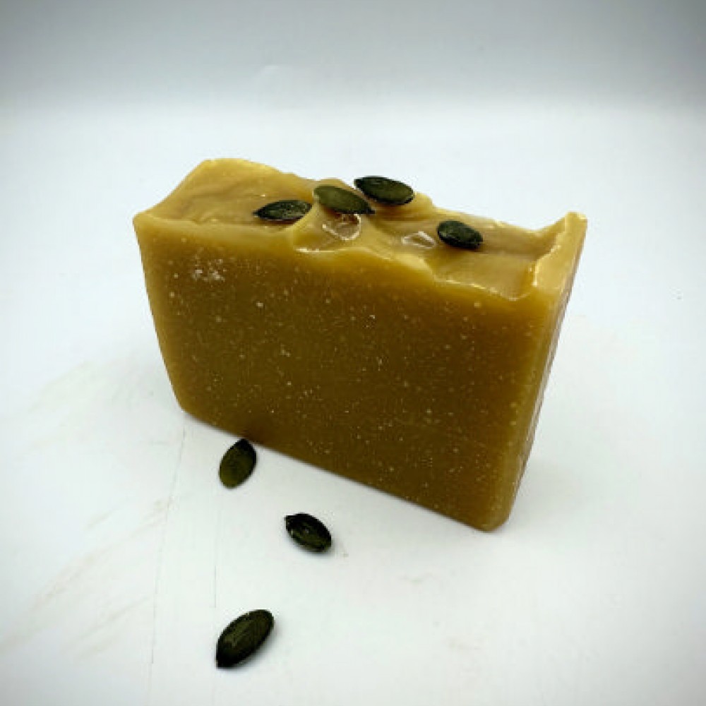 100% Handmade Natural Pumpkin Seed Soap With Greek Olive Oil Soap - Herbal Body&Face Care Soap - Superior Quality Skin texture Soap