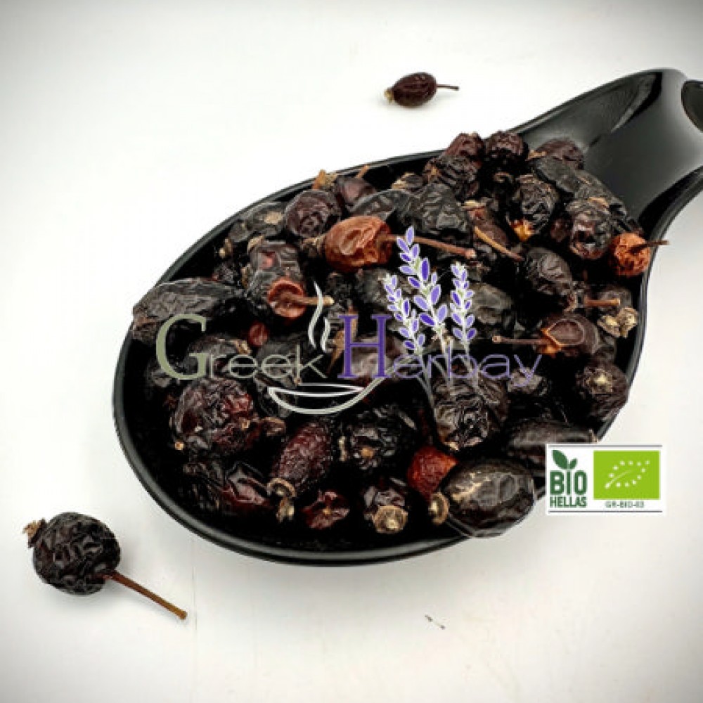 100% Organic Greek Dried Whole Rosehips Loose Herbal Tea - Rosa Canina - Wild Dog Rose Herb - Superior Quality Herbs & Spices