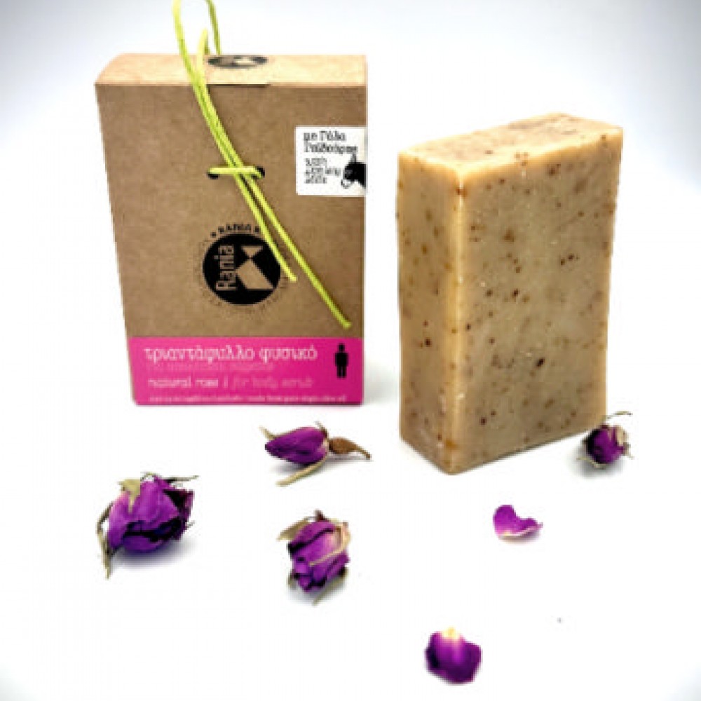 Handmade Natural Rose with Donkey Milk Soap Bar With Greek Olive Oil Soap Herbal Body&Scrub Soap ~ Superior Quality